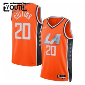 Camiseta Niños Los Angeles Clippers John Collins 2025-26 Nike City Edition Naranja Swingman
